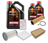 FEBI Controllo Set 7L MOTUL 8100 X-CLEAN 0W-30 Per VW Passat Variant 2.0 TDI