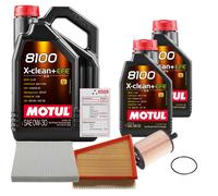 FEBI Controllo Set 7L MOTUL 8100 X-CLEAN 0W-30 Per VW Polo 1.4 TDI 1.9