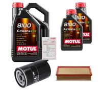 FEBI Controllo Set 7L MOTUL 8100 X-CLEAN 0W-30 Per VW Transporter V Bus 2.0