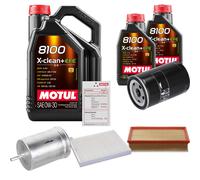 FEBI Controllo Set 7L MOTUL 8100 X-CLEAN 0W-30 Per VW Transporter V Bus 2.0