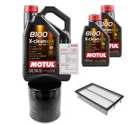 FEBI Controllo Set 7L MOTUL 8100 X-CLEAN EFE 5W-30 Per Mazda 5 2.0 3
