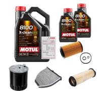 FEBI Controllo Set 7L MOTUL 8100 X-CLEAN EFE 5W-30 Per Mercedes-Benz C-Klasse