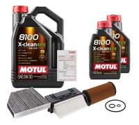 FEBI Controllo Set 7L MOTUL 8100 X-CLEAN EFE 5W-30 Per Mercedes-Benz E-Klasse