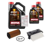 FEBI Controllo Set 7L MOTUL 8100 X-CLEAN EFE 5W-30 Per Mercedes-Benz E-Klasse