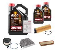 FEBI Controllo Set 7L MOTUL 8100 X-CLEAN EFE 5W-30 Per Mercedes-Benz E-Klasse