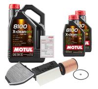 FEBI Controllo Set 7L MOTUL 8100 X-CLEAN EFE 5W-30 Per Mercedes-Benz E-Klasse