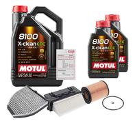 FEBI Controllo Set 7L MOTUL 8100 X-CLEAN EFE 5W-30 Per Mercedes-Benz E-Klasse