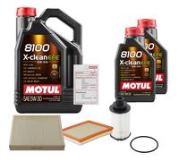 FEBI Controllo Set 7L MOTUL 8100 X-CLEAN EFE 5W-30 Per Opel Cascada 2.0 CDTi