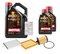 FEBI Controllo Set 7L MOTUL 8100 X-CLEAN EFE 5W-30 Per Opel Zafira B 2.2