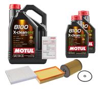 FEBI Controllo Set 7L MOTUL 8100 X-CLEAN EFE 5W-30 Per VW Multivan VI 2.0 TDI