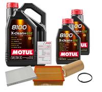 Febi Controllo Set 7L Motul 8100 x-Pulire 0W-30 per ' Aria Audi A4 Cabriolet