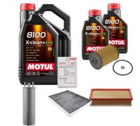 Febi Controllo Set 7L Motul 8100 x-Pulire 0W-30 per VW Multivan VI