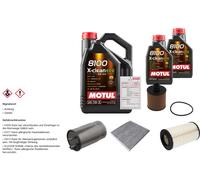FEBI Controllo set 7L MOTUL 8100 X-PULIRE EFE 5W-30 per Fiat Ducato Kasten 115
