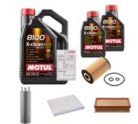 Febi Controllo Set 7L Motul 8100 x-Pulire Efe 5W-30 per VW Multivan Di V 2.0