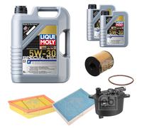 FEBI Controllo set 7L SPECIALE LIQUI MOLY TEC F 5W-30 per Land Rover Discovery