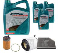 FEBI Controllo Set 8L ADDINOL GIGA LIGHT MV 0530 LL Per Audi Q5 8RB 3.0 TDI