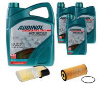 FEBI Controllo Set 8L ADDINOL SUPER LIGHT 0540 Per Porsche Boxster 987 2.9 S