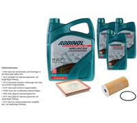 Febi Controllo Set 8L Addinol Super Light 0540 per Renault Trafic II Bus Jl