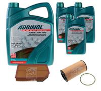 FEBI Controllo Set 8L ADDINOL SUPER LIGHT 0540 Per Volvo XC90 I 275 D5 AWD