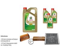 FEBI Controllo set 8L Castrol BORDO TITANIO FST 5W-30 LL per Mercedes-Benz
