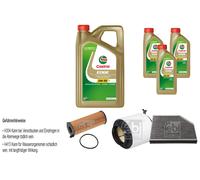 FEBI Controllo set 8L Castrol EDGE Titanio FST 5W-30 LL per Audi A4 Avant