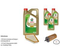 FEBI Controllo set 8L Castrol EDGE Titanio FST 5W-30 LL per BMW X1 E84
