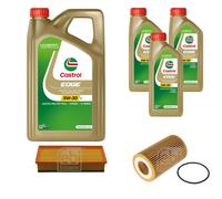 FEBI Controllo Set 8L Castrol EDGE Titanium FST 5W-30 LL Per Audi A5
