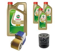 FEBI Controllo Set 8L Castrol EDGE Titanium FST 5W-30 LL Per Audi A6 Avant