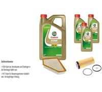 FEBI Controllo set 8L Castrol EDGE Titanium FST 5W-30 LL per BMW Serie 3 Touring