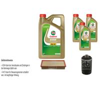 FEBI Controllo Set 8L Castrol EDGE Titanium FST 5W-30 LL Per VW Golf VI 5K1