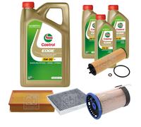 FEBI Controllo Set 8L Castrol EDGE Titanium FST 5W-30 LL Per VW Passat