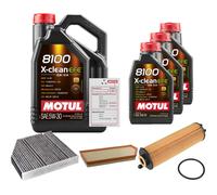 Febi Controllo Set 8L di Motul 8100 x-Pulire Efe 5W-30 per