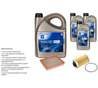 Febi Controllo Set 8L GM 5W-30 dexos2 Longlife per Opel Vectra C Roulette