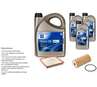 Febi Controllo Set 8L GM 5W-30 dexos2 Longlife per Opel Vivaro Box F7