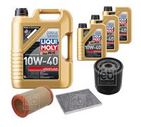 FEBI Controllo Set 8L LIQUI MOLY 10W-40 Leichtlauf Per Alfa Romeo 166 936