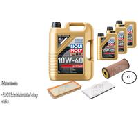 FEBI Controllo Set 8L LIQUI MOLY 10W-40 Leichtlauf Per Mercedes A-Klasse