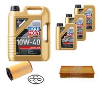 FEBI Controllo Set 8L LIQUI MOLY 10W-40 Leichtlauf Per Mercedes E-Klasse