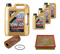 FEBI Controllo Set 8L LIQUI MOLY 10W-40 Leichtlauf Per Mercedes E-Klasse