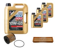 FEBI Controllo Set 8L LIQUI MOLY 10W-40 Leichtlauf Per Nissan Interstar Bus