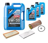 Febi Controllo Set 8L Liqui Moly 5W-30 da Molto Tempo High-Tech per Mercedes Fo