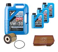 Febi Controllo Set 8L Liqui Moly 5W-30 da Molto Tempo High-Tech per Volvo XC90 I