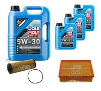 FEBI Controllo Set 8L LIQUI MOLY 5W-30 Longtime High Tech Per Audi A4 Avant