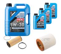 FEBI Controllo Set 8L LIQUI MOLY 5W-30 Longtime High Tech Per Audi A6 4G2