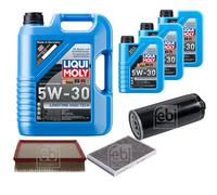 FEBI Controllo Set 8L LIQUI MOLY 5W-30 Longtime High Tech Per Audi A6 Avant