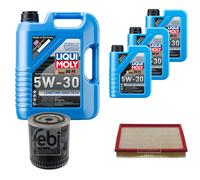 FEBI Controllo Set 8L LIQUI MOLY 5W-30 Longtime High Tech Per Audi Cabriolet