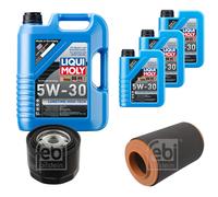 FEBI Controllo Set 8L LIQUI MOLY 5W-30 Longtime High Tech Per Fiat Ducato