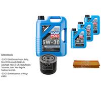 FEBI Controllo Set 8L LIQUI MOLY 5W-30 Longtime High Tech Per Volvo S40 I VS