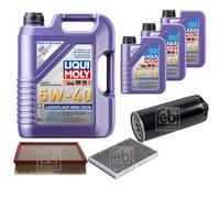 FEBI Controllo Set 8L LIQUI MOLY 5W-40 Leichtlauf High Tech Per Audi A6