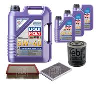 FEBI Controllo Set 8L LIQUI MOLY 5W-40 Leichtlauf High Tech Per Audi A6 4B
