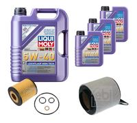 FEBI Controllo Set 8L LIQUI MOLY 5W-40 Leichtlauf High Tech Per BMW 1Er E81